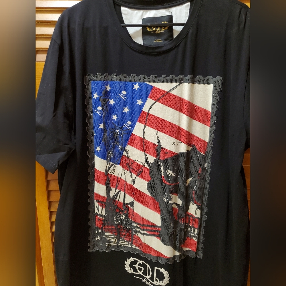 Gold Leaf Men's Designer T Shirt Size 3XL